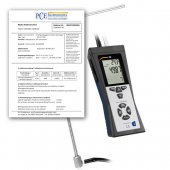 Anemometru PCE-HVAC 2-ICA cu tub Pitot si certificat de calibrare